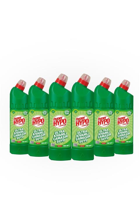 Hypo Çamaşır Suyu Çam Tazeliği 750 ml - 6`lı Paket