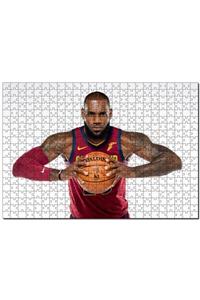 Cakapuzzle Nba Lebron James Cleveland Cavaliers Bordo Forma 500 Parça Puzzle Yapboz Mdf Ahşap