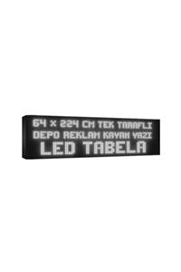 deporeklamtabela Depo Reklam Tabela Beyaz Kayan Yazı Led Tabela Tek Taraflı 64x224cm