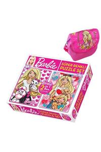 Barbie Lisanslı 2in1 Puzzle 70+54 Parça + Taşıma Saklama Çantalı