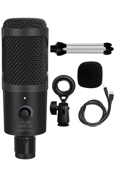 Lastvoice Bm300plus Stüdyo Condenser Usb Pc Mikrofonu (TAK ÇALIŞTIR)
