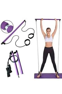 MOYASHOP Mor Pilates Çubuğu - Fizik Tedavi - Egzersiz - Spor - Jimnastik - Yoga