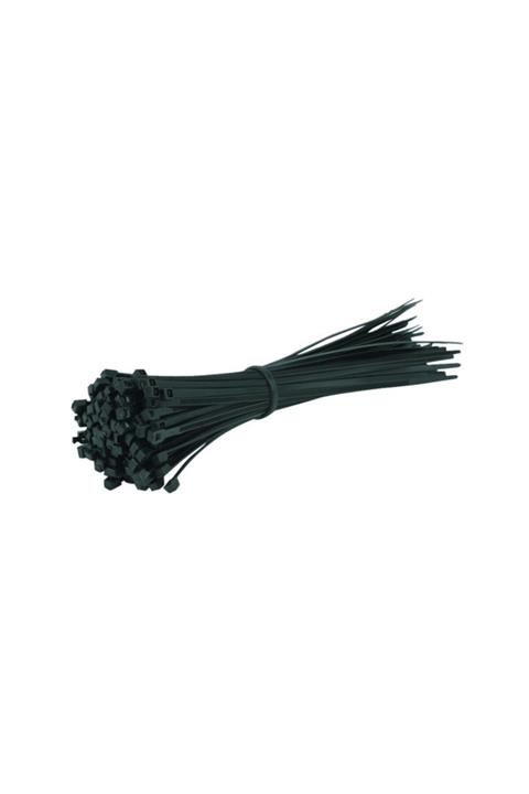 ADN TOOLS 20cm Siyah Kablo Bağı Cırt Kelepçe 3,6x200 (100'lü Paket)