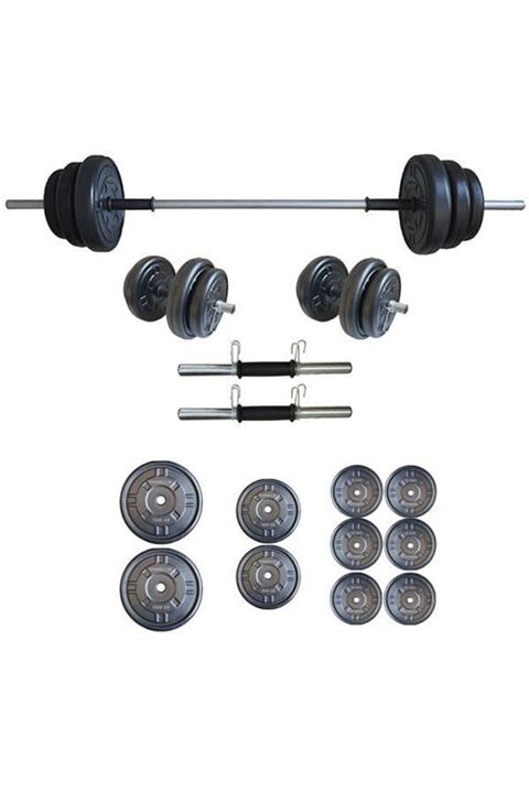 moccastyl 45 Kg Ağırlık Seti 45 Kg Vücut Geliştirme Aleti Halter Seti
