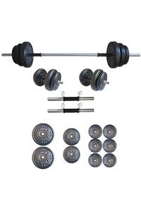 moccastyl 45 Kg Ağırlık Seti 45 kg Vücut Geliştirme Aleti Halter Seti (