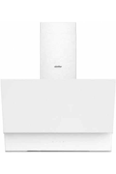 Simfer 9614 60 Cm Beyaz Eğik Cam Davlumbaz