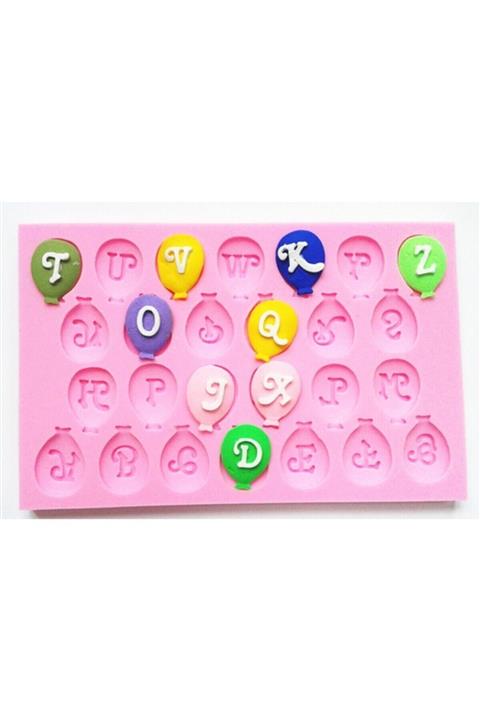 velomy Adarya Balon Alfabe Şeker Hamuru Kalıbı