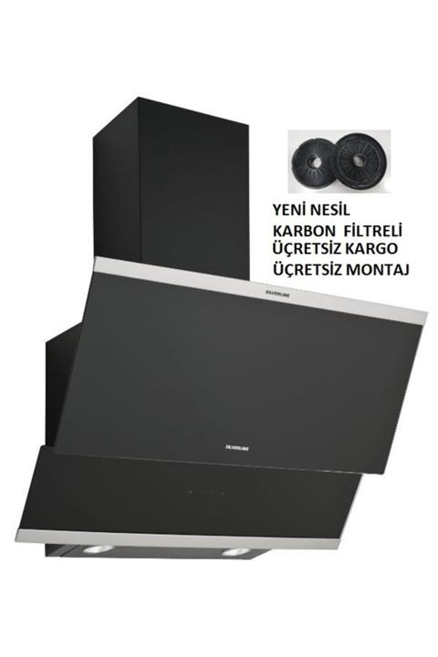Silverline 3420 Classy 60 Cm Siyah Davlumbaz Karbon Filtreli