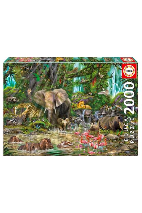 EDUCA African Jungle 2000 Parça Puzzle No.16013