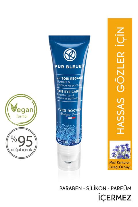 Yves Rocher Pur Bleuet-Şişkinlik ve Torbalanma Karşıtı Nemlendirici Göz Kremi - 15 ml