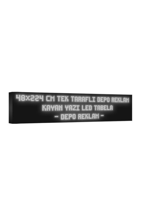 deporeklamtabela Depo Reklam Tabela Beyaz Kayan Yazı Led Tabela Tek Taraflı 48x224cm