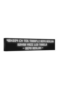 deporeklamtabela Depo Reklam Tabela Beyaz Kayan Yazı Led Tabela Tek Taraflı 48x224cm