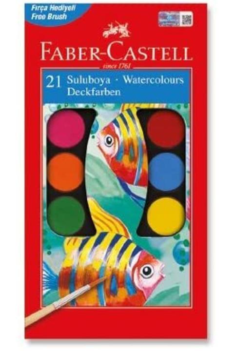 Faber Castell 21 Renk Büyük Boy Sulu Boya