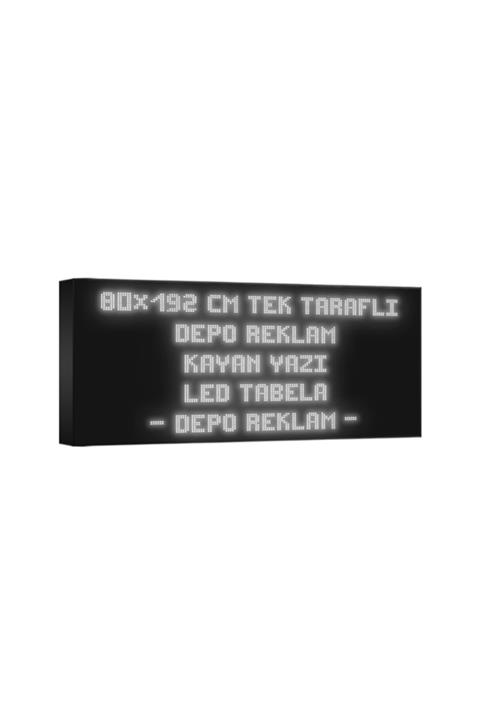 deporeklamtabela Depo Reklam Tabela Beyaz Kayan Yazı Led Tabela Tek Taraflı 80x192cm