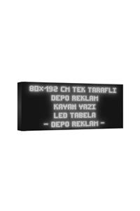 deporeklamtabela Depo Reklam Tabela Beyaz Kayan Yazı Led Tabela Tek Taraflı 80x192cm