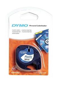 Dymo Letretag Plastik Etiket Kartuşu 12x4 Beyaz