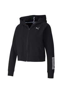 Puma Kadın Siyah Rtg Pamuklu Fermuarlı Sweatshirt 58147901