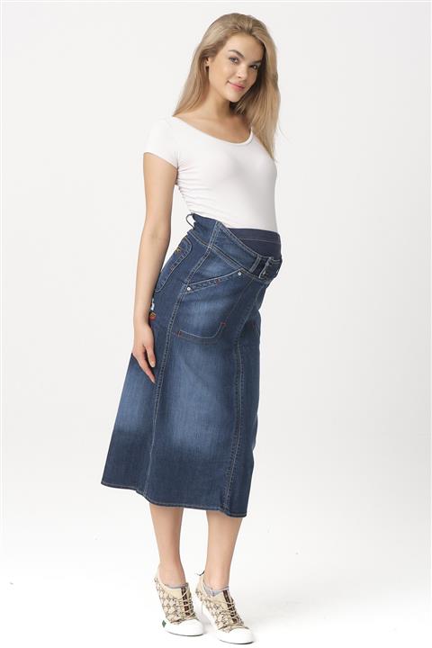 DEKONS Gül Nakışlı Hamile Etek