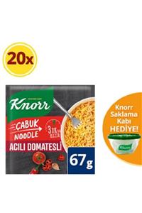 Knorr Acılı Domatesli Çabuk Noodle 67 gr x 20 Adet