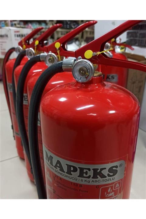 Universal Kalite - 6 Kg Tozlu Yangın Söndürme Tüpü - Yeni Tip