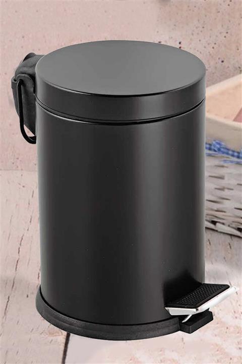 Porsima Pedallı 5lt Çöp Kovası Siyah