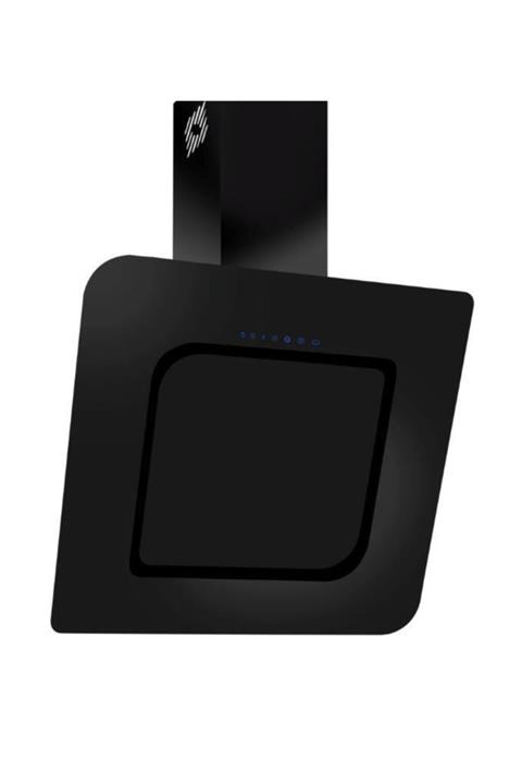 KÜGERR D8 60 cm Siyah Cam Ankastre Sessiz Davlumbaz