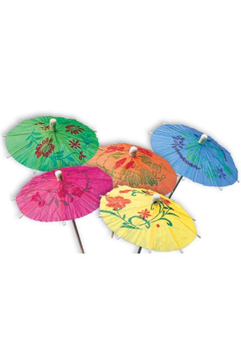 velomy Şemsiye Kürdan Süs Metalik 10 Adet