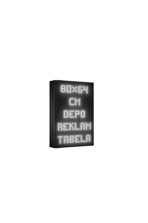 deporeklamtabela Depo Reklam Tabela Beyaz Kayan Yazı Led Tabela Tek Taraflı 80x64cm