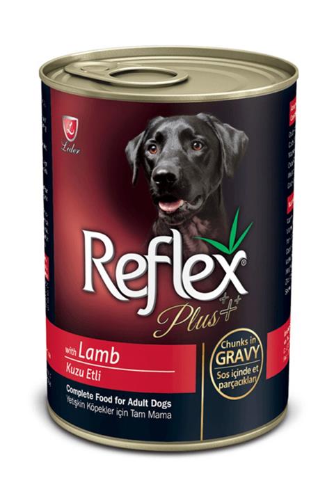 Reflex Plus Kuzu Etli Konserve Yetişkin Köpek Maması 400 gr