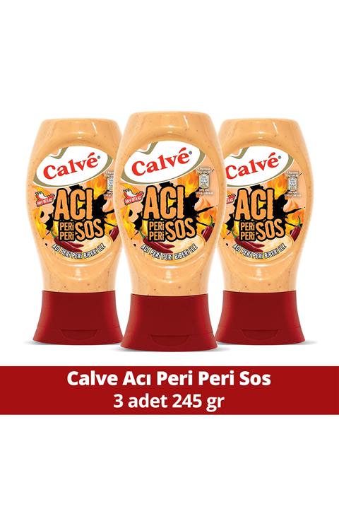 Calve Acı Sos Peri Peri Biberi 245 Gr X 3 Adet