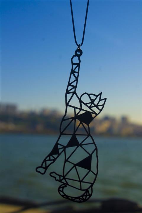 visco professional tools (metal) Kedicik Araba Süsü Metal Araç Içi Dikiz Aynası Süsü Dekorasyon Hediyelik