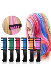 gaman Hairchalk Karışık Renkli Mini Taraklı Saç Tebeşiri Seti ( 6 Lı Set )