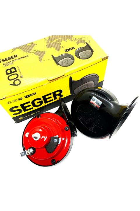 Seger Dadat Korna 12v Tek Fişli Şaseli Salyangoz Korna Takım