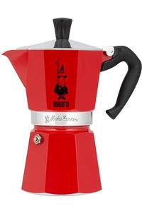 Bialetti 4943 Moka Express Espresso Kahve Pişiricisi 6 Kişilik Rossa Kırmızı