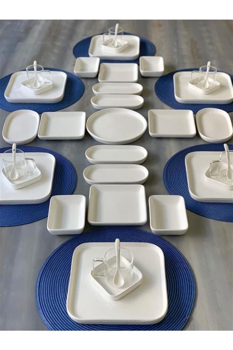 Bambum Atabeyhome Kira 39 Parça Seramik Kahvaltı Seti