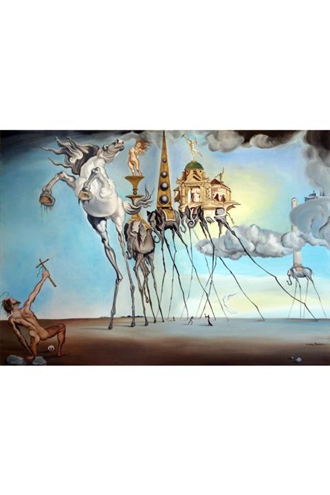 Güven Serigrafi Salvador Dali 2 1000 Parça Ahşap Puzzle Yapboz
