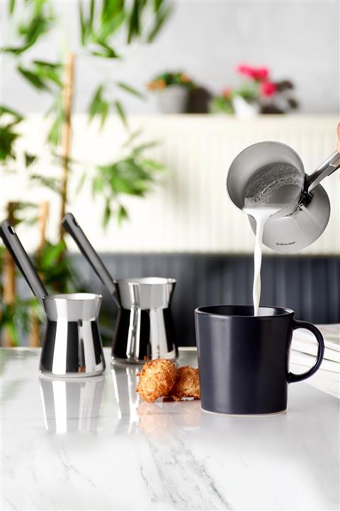 Hisar Galata Çelik Cezve Takımı Siyah 3 Parça