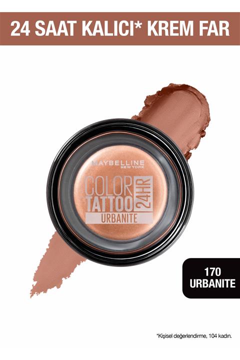 Maybelline New York Krem Göz Farı Color Tattoo 24HR 170 Urbanite 3600531581480