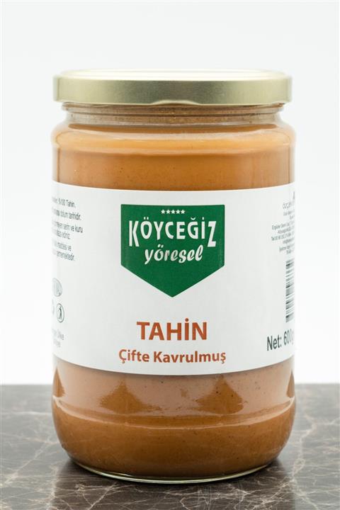 Köyceğiz Yöresel Çifte Kavrulmuş Tahin 600 gr Cam Kavanoz
