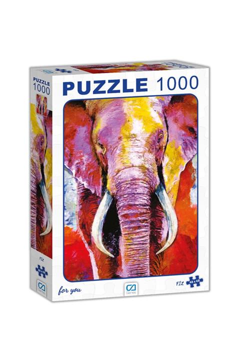 CA Games 48x68 Cm 1000 Parça Puzzle + 50x70 Cm Mukavva + Yapıştırıcı Hediyeli