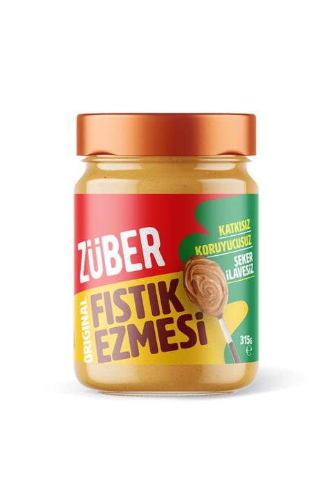 Züber Yer Fıstığı Ezmesi Şeker Ilavesiz % 93 Yerfıstığı 315 Gr