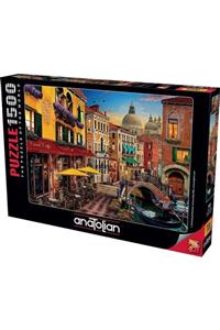 Anatolıan Kanal Cafe Canal Cafe Venice 1500 Parça Puzzle - Yapboz