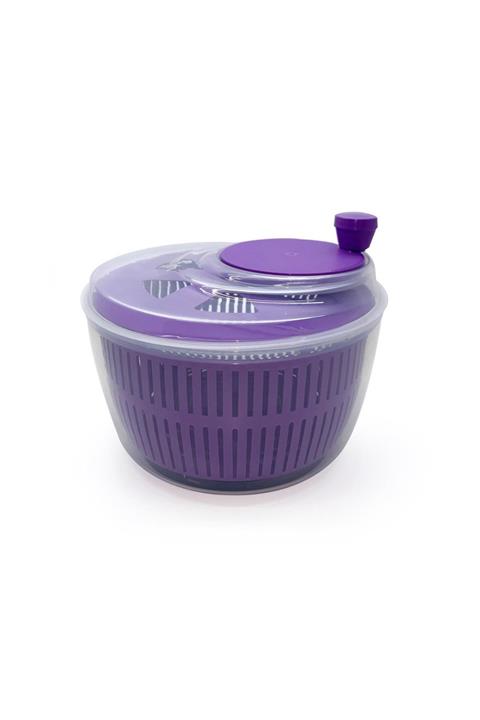 Melkan Home Salata Kurutucu & Sebze Kurutucu 5 Litre Geniş Hacimli Salata Kurutucu Mor