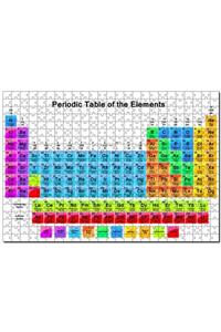 Cakapuzzle Mendeleev Kimya Periyodik Tablo Büyük Renkli 500 Parça Puzzle Yapboz Mdf (ahşap)