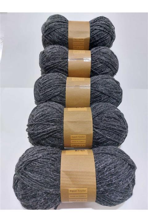 Başak Yün İplik [1adet] 100 Gram 150 Mt. Yün Tiftik Karışımlı Füme Reng Atkılık Kazaklık Iplik.şiş Numarası 5 Dir.