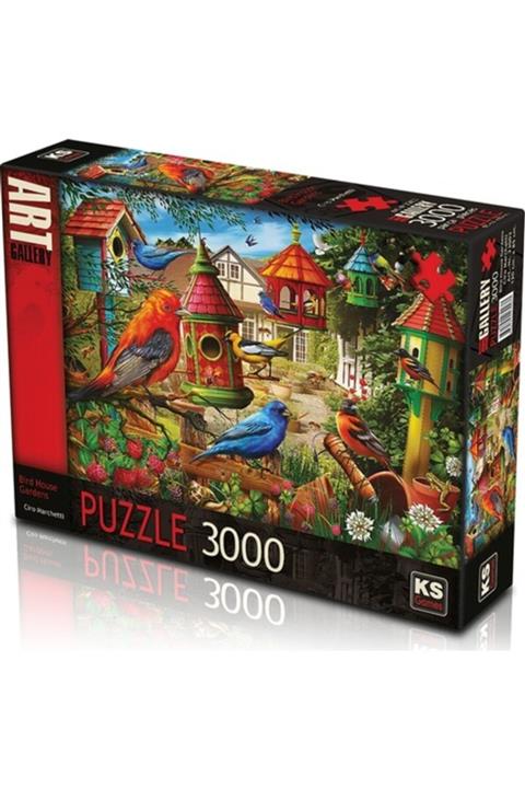 Ks Games 3000 Parça Bird House Gardens Kuş Evli Bahçeler
