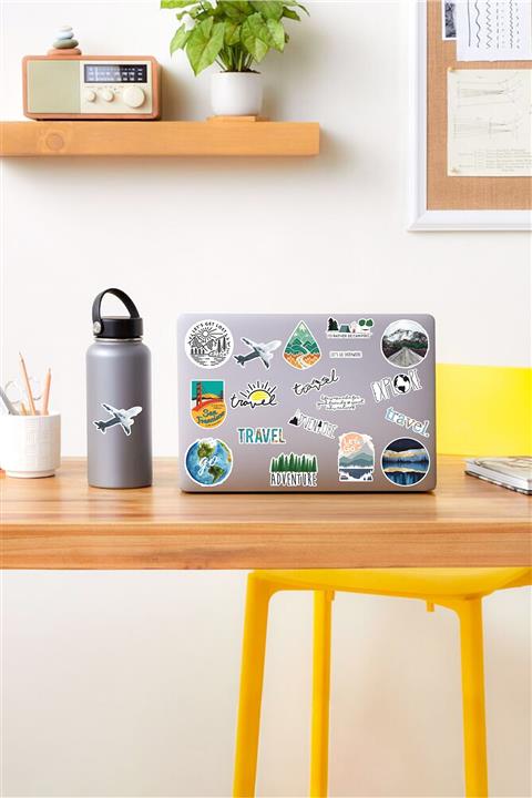AR Sticker Travel Laptop Notebook Tablet Sticker Set 3