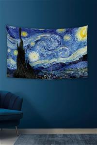 Vagonik Van Gogh Yıldızlı Gece 1 Duvar Örtüsü Halısı 140 X 100 cm-70x100 cm