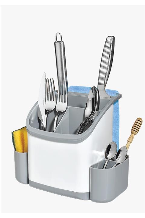 BUNNY&HOME Tezgah Üstü Çok Amaçlı Bölmeli Kaşıklık