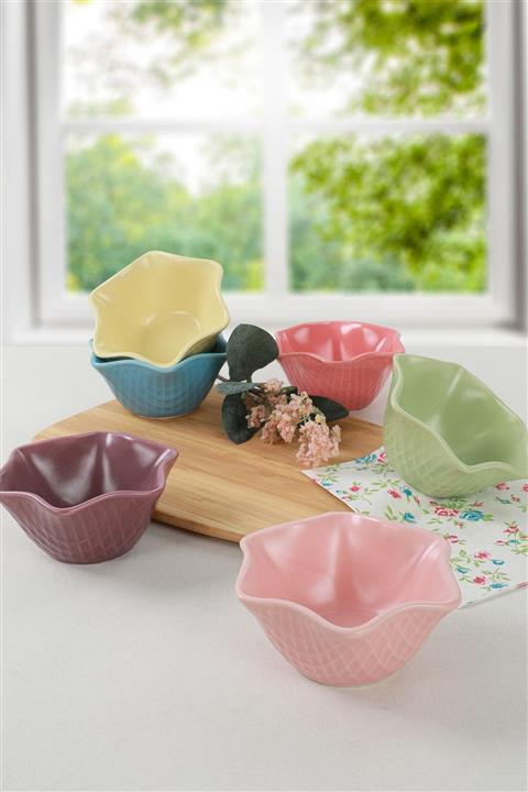 Keramika Mix Mat Soft Roma Çerezlik 11 Cm 6 Adet